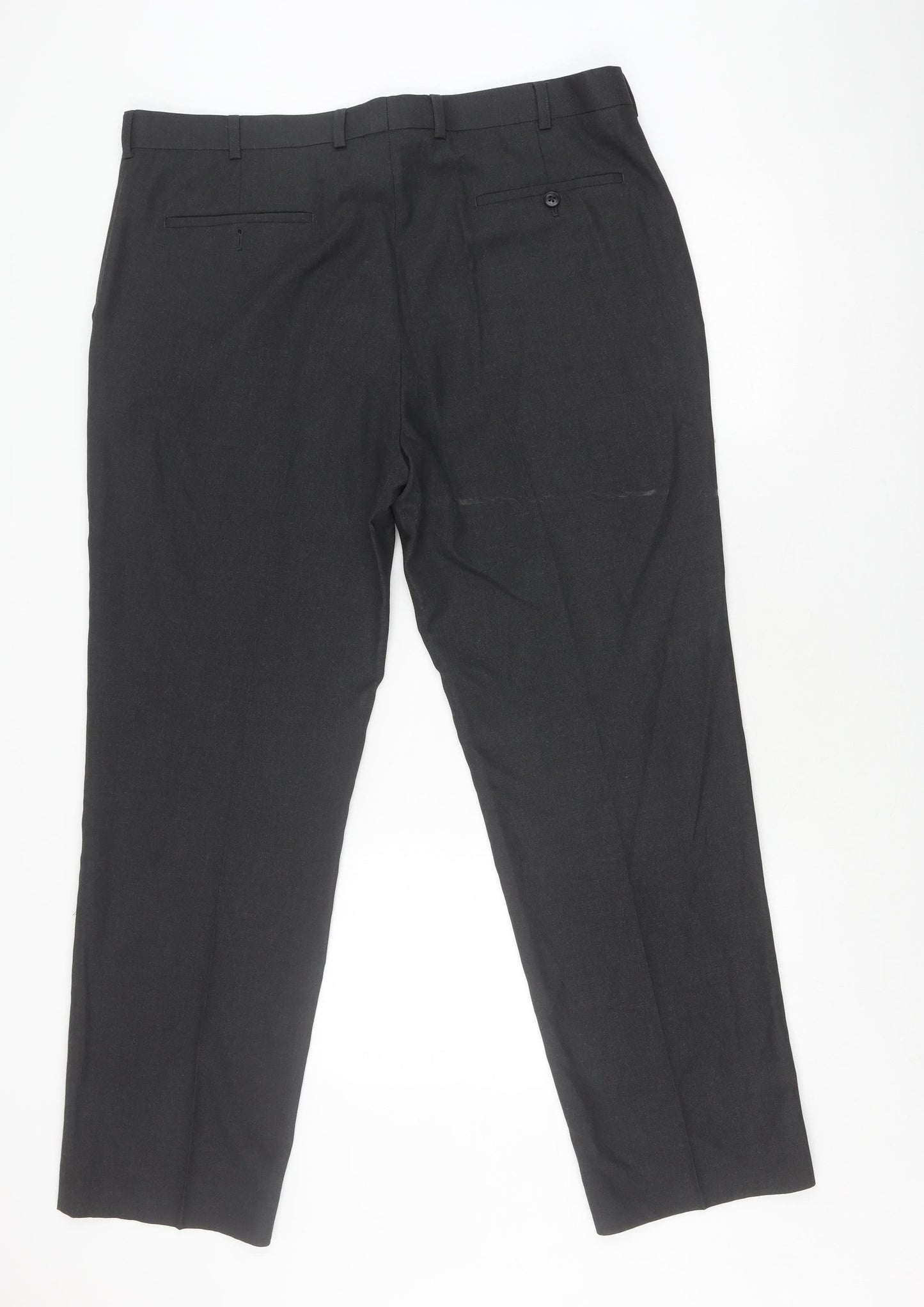Moss Esq Men's Black Dress Pants 38 Regular Fit