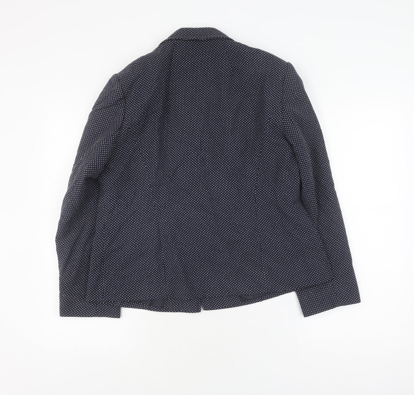 Eastex Women's Blue Polka Dot Suit Jacket Size 12