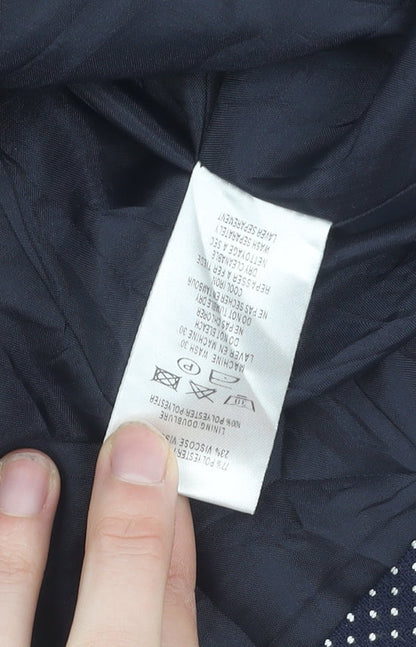 Eastex Women's Blue Polka Dot Suit Jacket Size 12