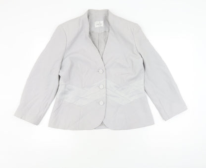 Eastex Women's Grey Suit Jacket Size 12 Regular