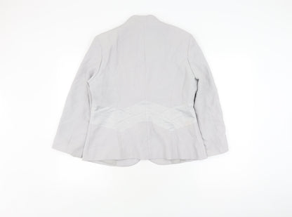Eastex Women's Grey Suit Jacket Size 12 Regular