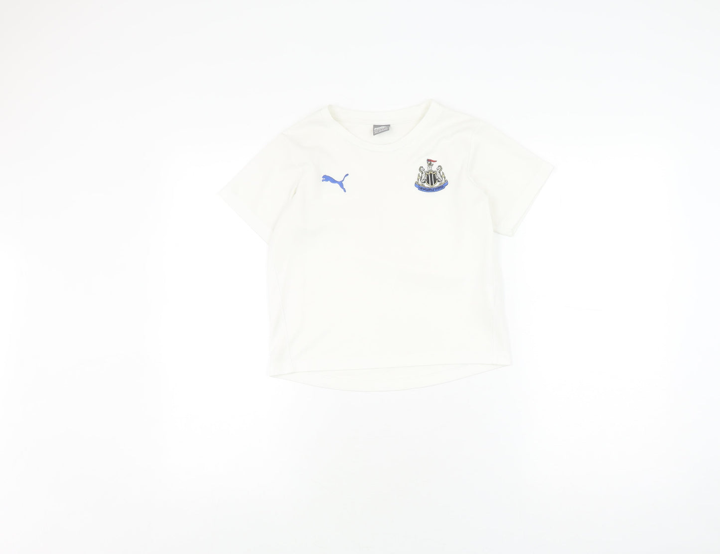 Puma Boys White Medium Football Jersey T-Shirt