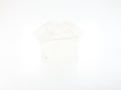 Puma Boys White Medium Football Jersey T-Shirt