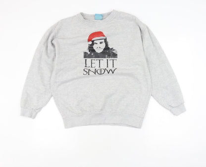 Active Sweats Unisex Grey Medium Game of Thrones Sweatshirt