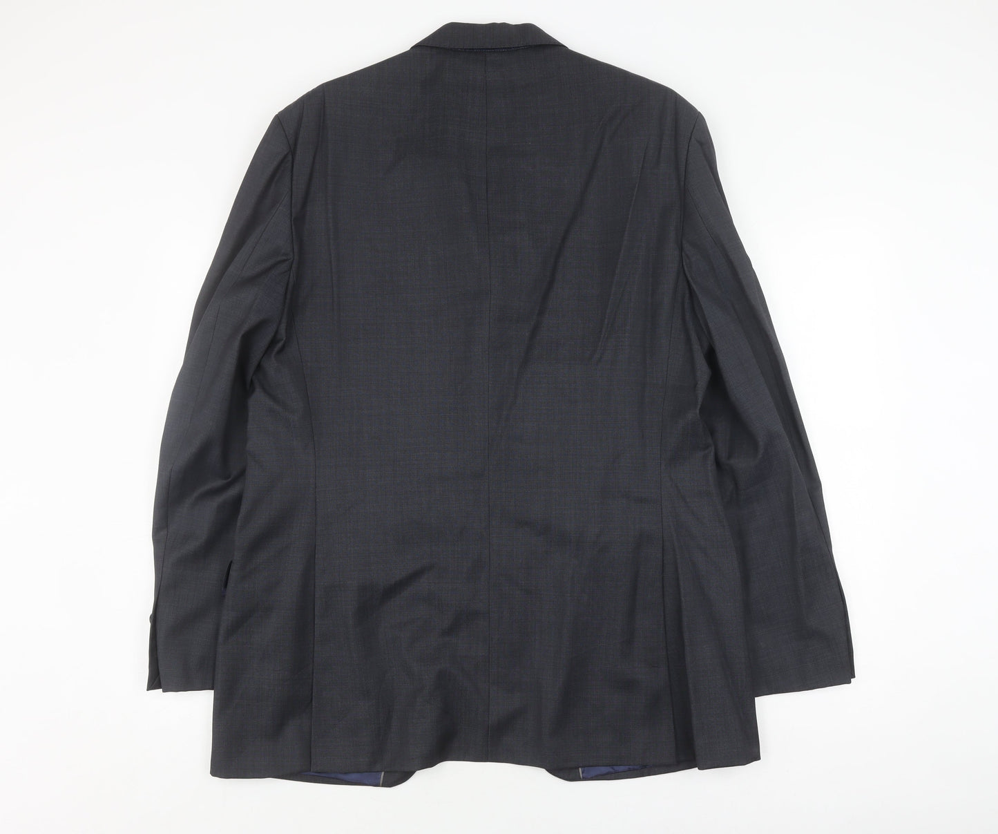 Austin Reed Men's Grey Wool Blazer 44R, Single-Breasted