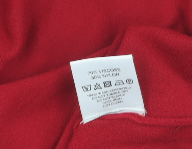 Eastex Women's Red Sequin Pullover Jumper Size 10