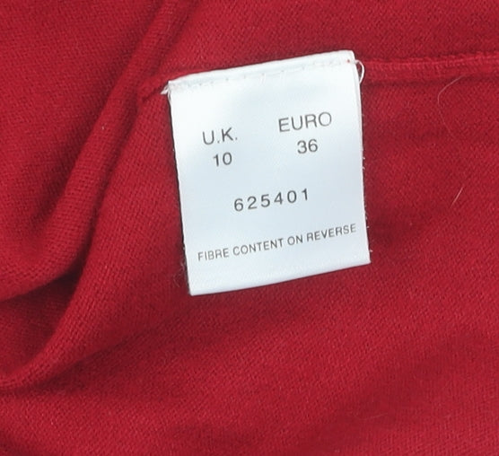 Eastex Women's Red Sequin Pullover Jumper Size 10