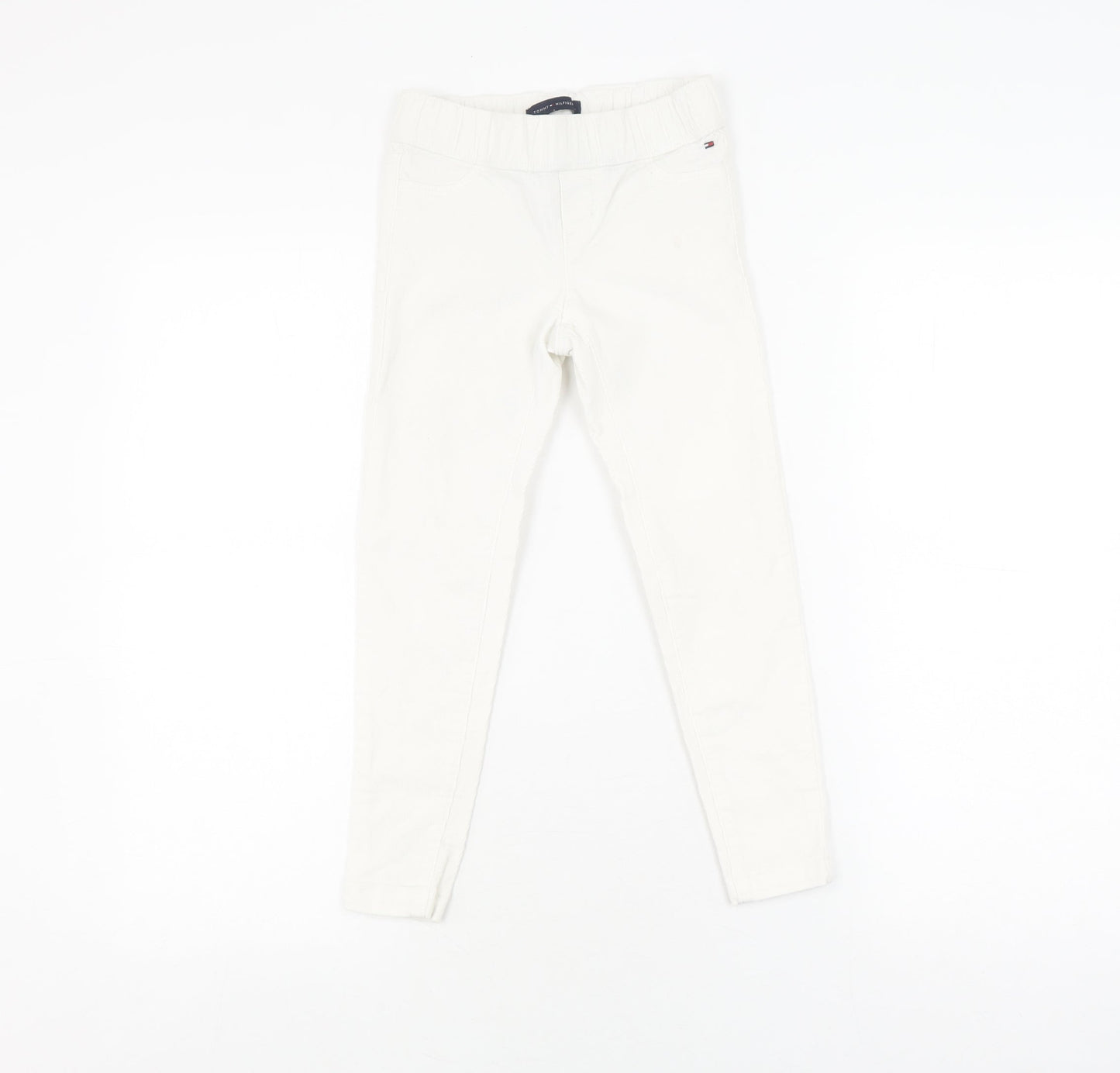 Tommy Hilfiger Girls White Jegging Trousers, Size 5, Slim Fit