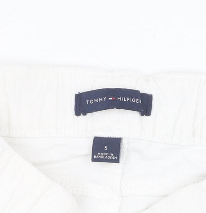 Tommy Hilfiger Girls White Jegging Trousers, Size 5, Slim Fit