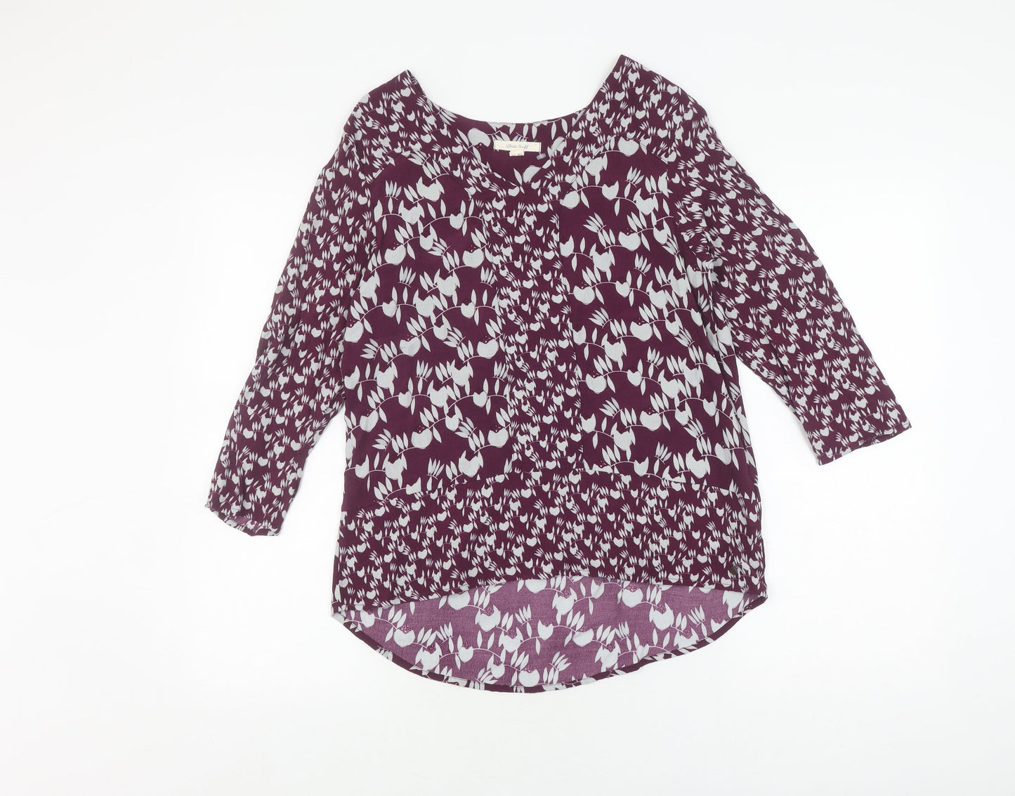 Womens UK Size 8 White Stuff Purple Tunic Blouse