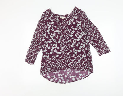 Womens UK Size 8 White Stuff Purple Tunic Blouse