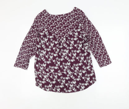 Womens UK Size 8 White Stuff Purple Tunic Blouse