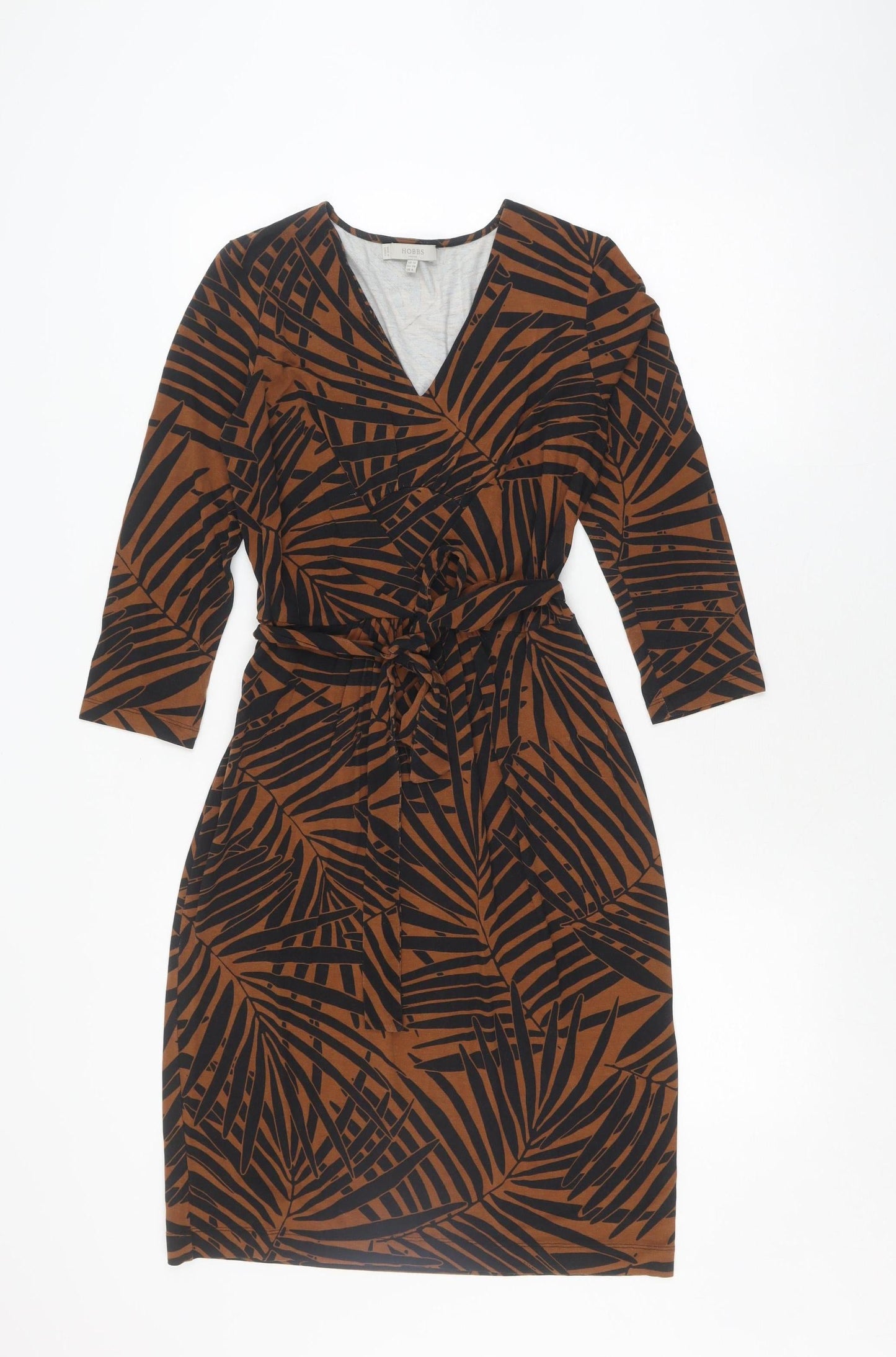 Hobbs Women's Brown Black Sheath Dress Size 10