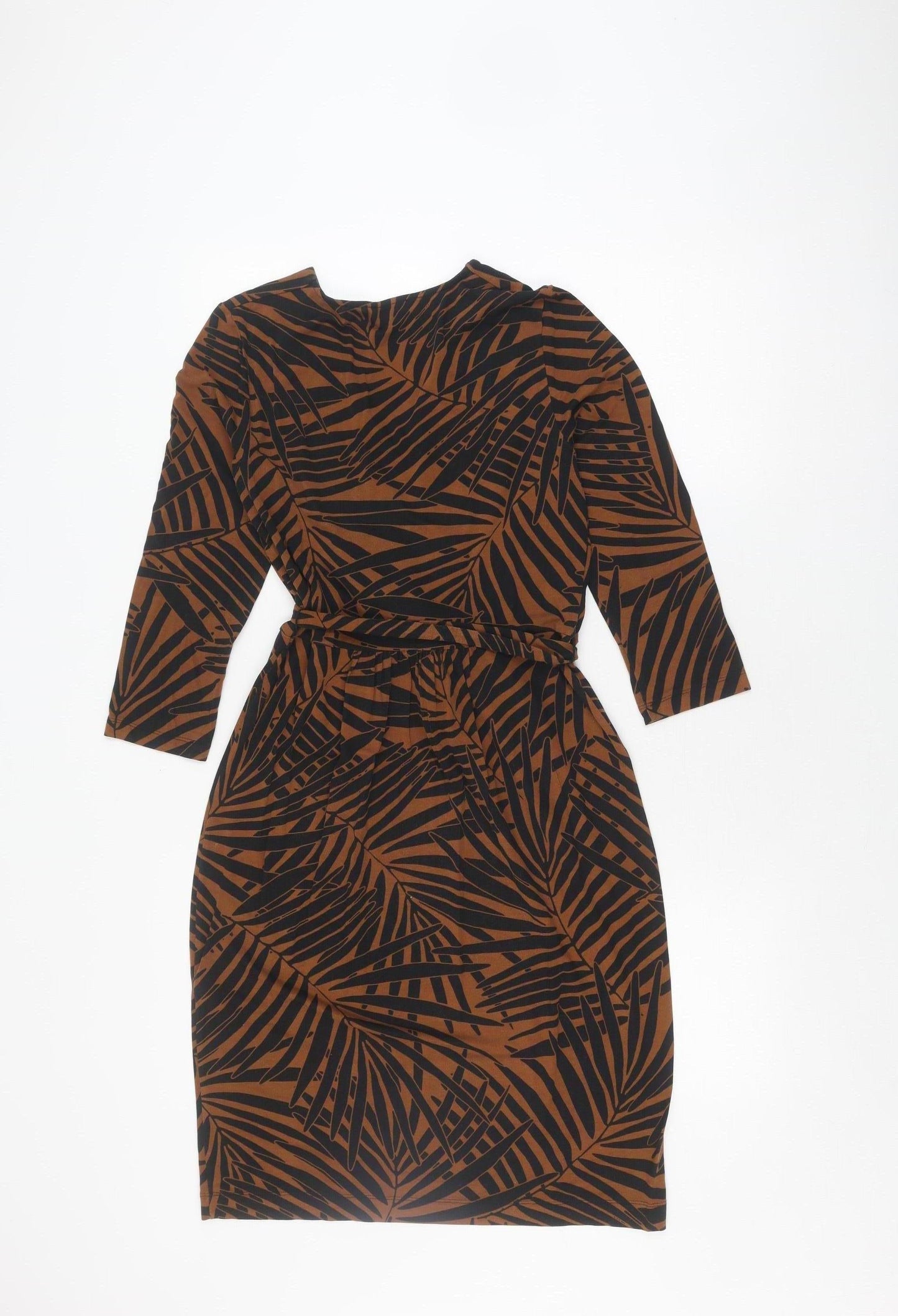 Hobbs Women's Brown Black Sheath Dress Size 10