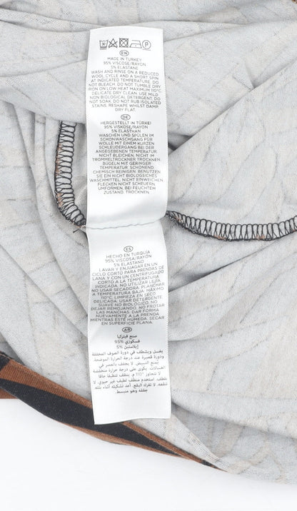 Hobbs Women's Brown Black Sheath Dress Size 10