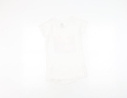 Hot Tuna Girls White Graphic Print T-Shirt 9-10 Years