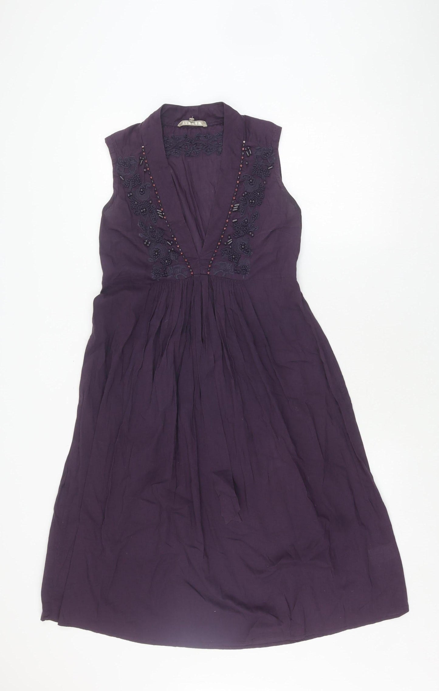 Jigsaw Women's Purple A-Line Dress, Size 8