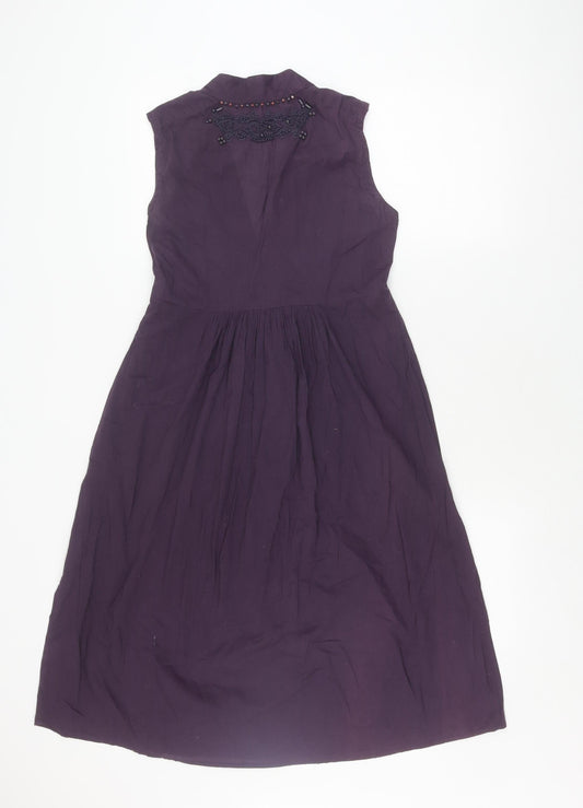 Jigsaw Women's Purple A-Line Dress, Size 8