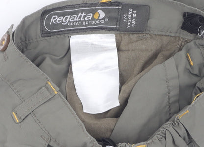 Regatta Boys Green Utility Shorts 3-4 Years Hiking Outdoor