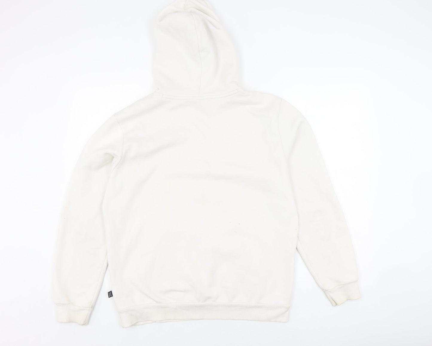 Mens UK Size M PUMA White Pullover Hoodie
