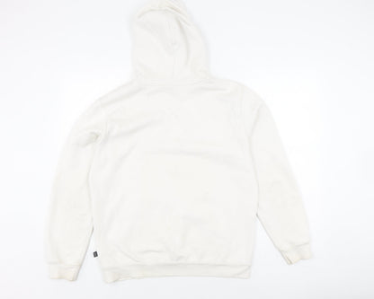 Mens UK Size M PUMA White Pullover Hoodie