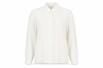 Viyella Women's White Button-Up Blouse Size 12