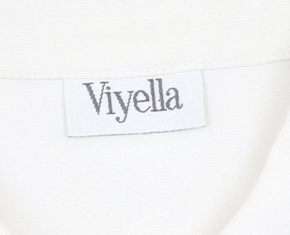 Viyella Women's White Button-Up Blouse Size 12