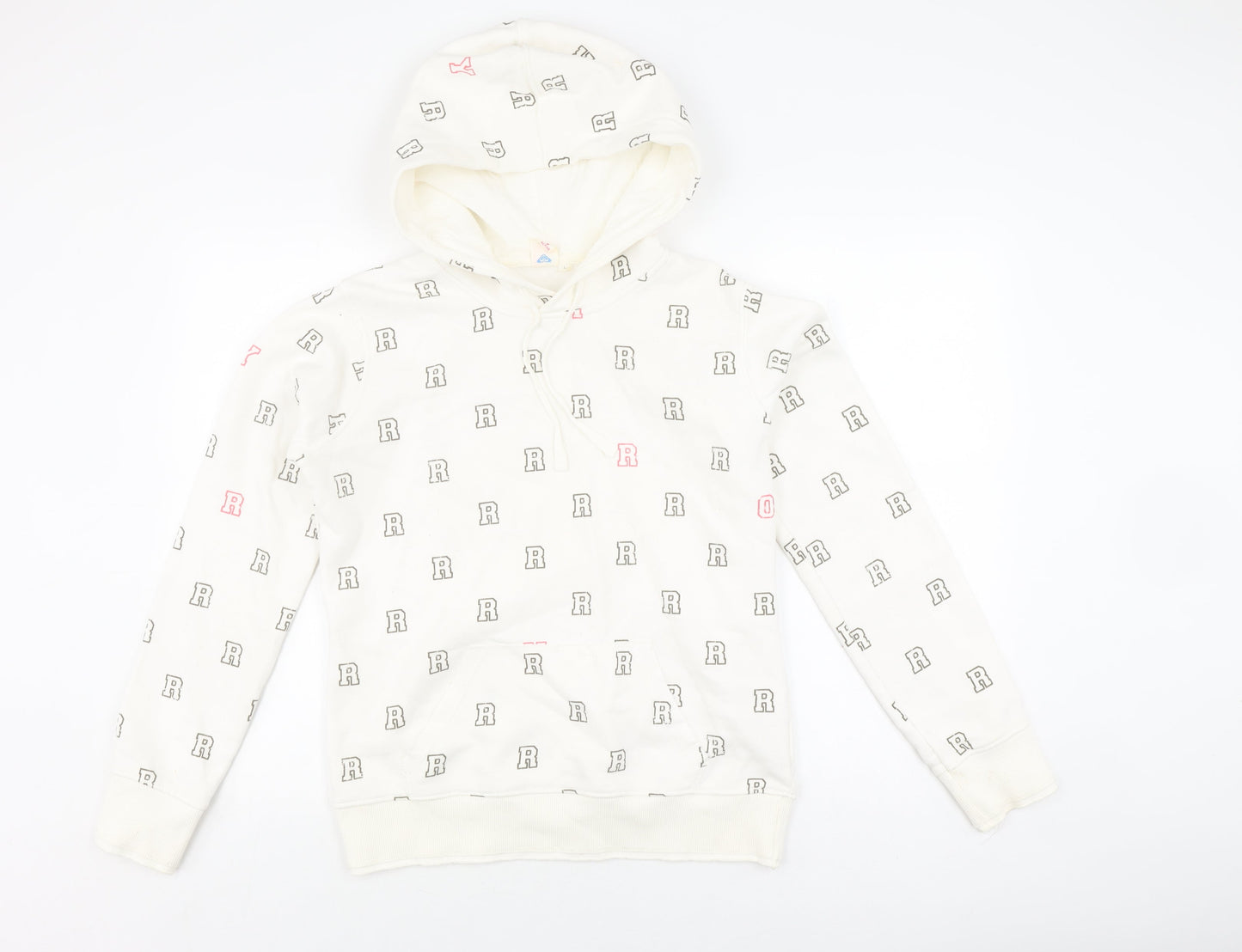 Roxy Women's White Logo Pullover Hoodie L