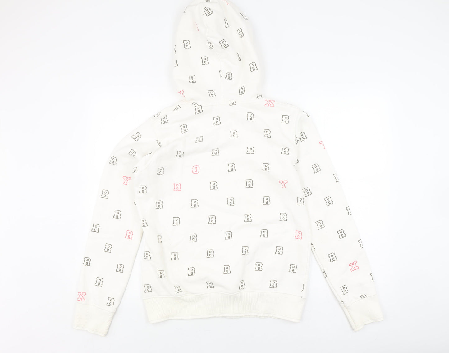 Roxy Women's White Logo Pullover Hoodie L