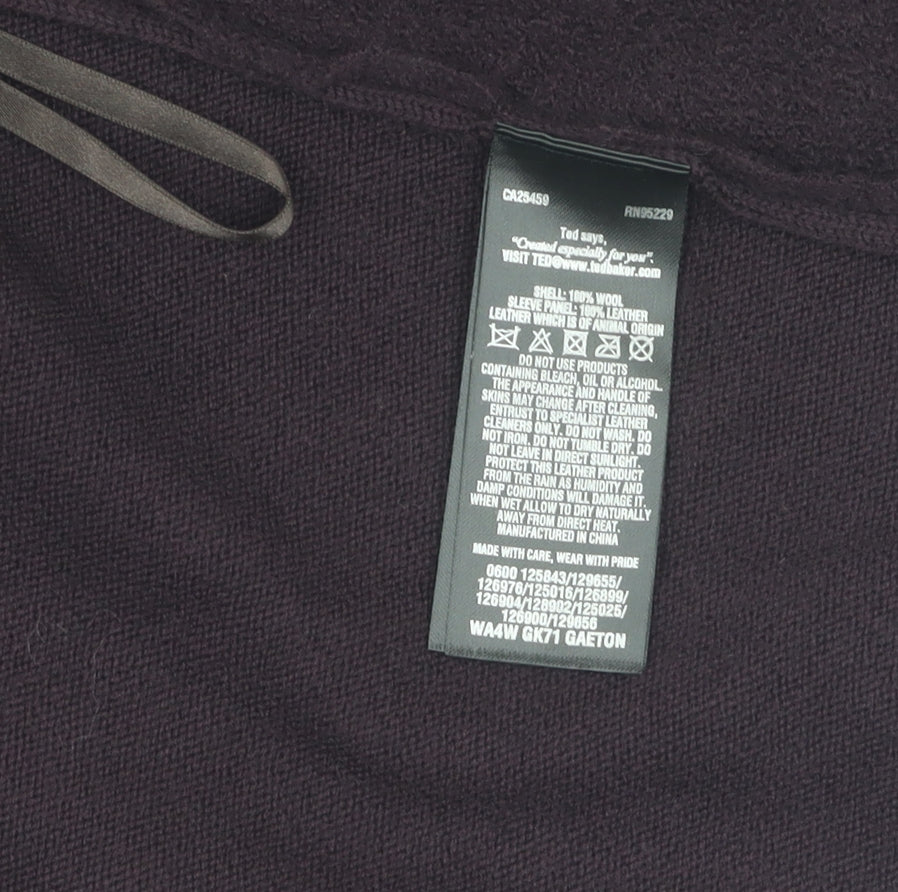 Womens UK Size 6 Ted Baker Purple Cardigan Jumper