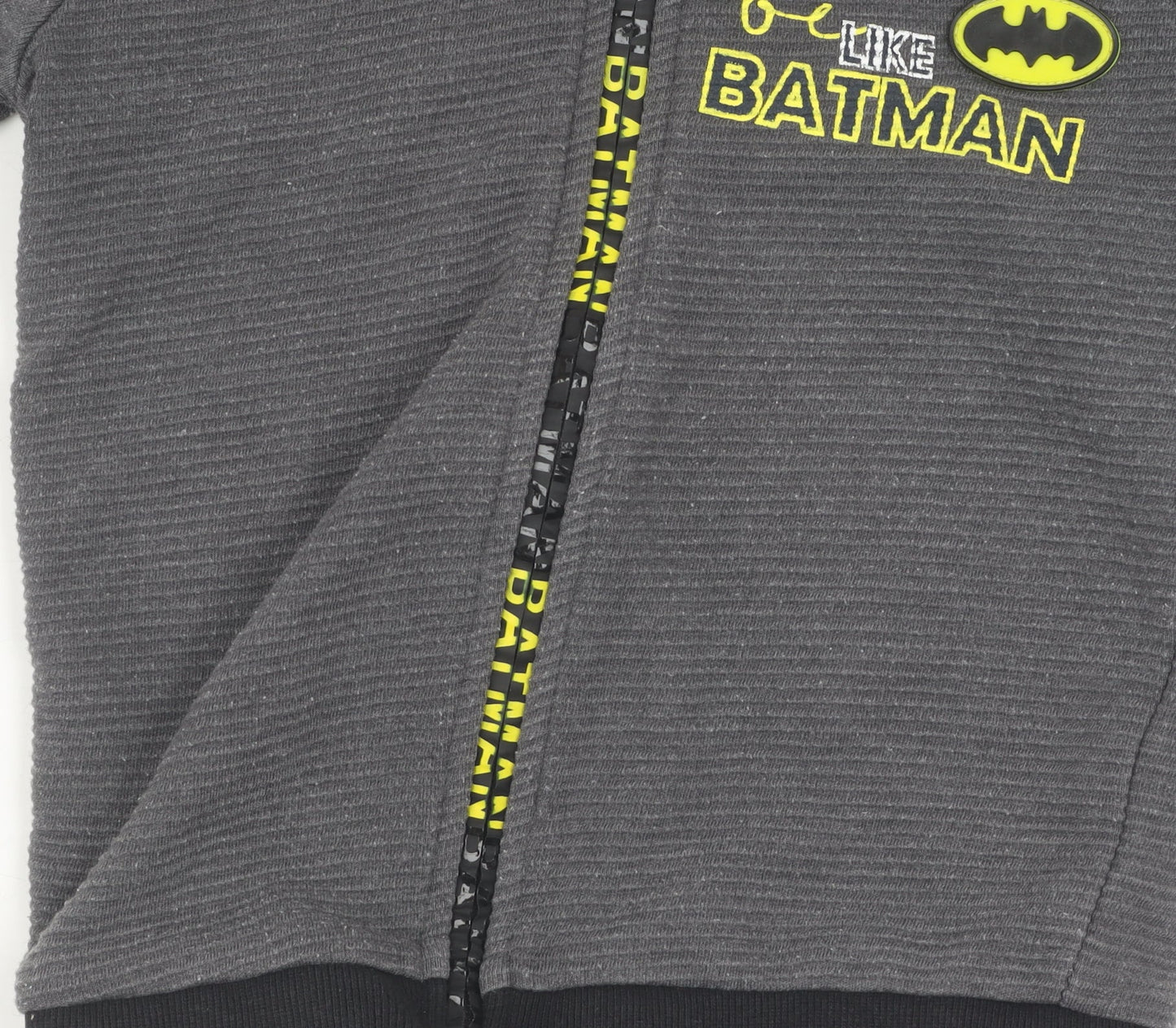 Batman Boys Grey Full Zip Hoodie 2-3 Years