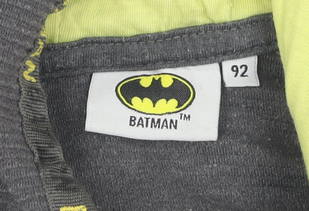 Batman Boys Grey Full Zip Hoodie 2-3 Years