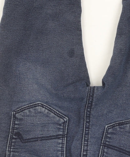 Next Unisex Blue Jogger Jeans 24 Months Cotton Blend