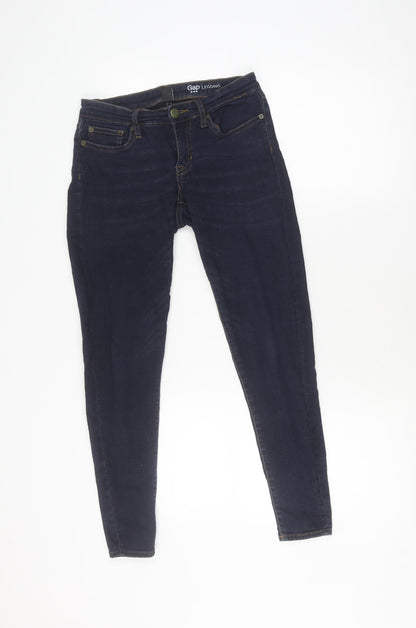 Womens UK Size 4 Gap  Jegging Blue Leggings