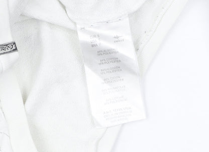 Colcci Women's White Graphic Print Pullover Sweatshirt S