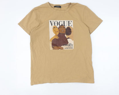 Mademoiselle Moore Beige Women's T-Shirt L