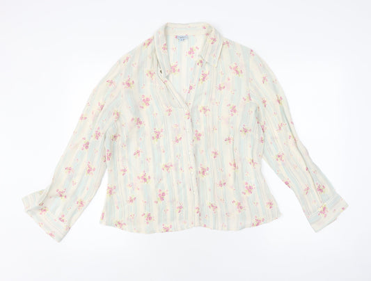 Anne Brooks Floral Blouse, Multicoloured, Size 16, Women's