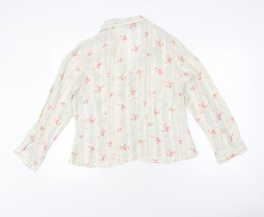 Anne Brooks Floral Blouse, Multicoloured, Size 16, Women's