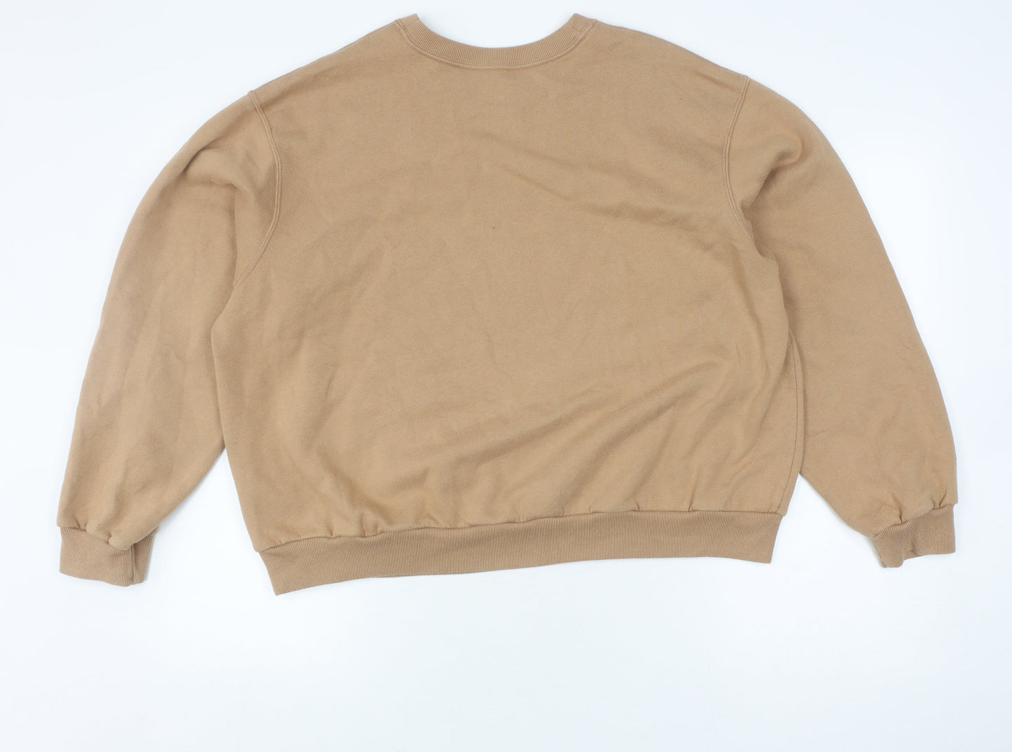 Unisex Adults UK Size L Hollister Brown Pullover Sweatshirt