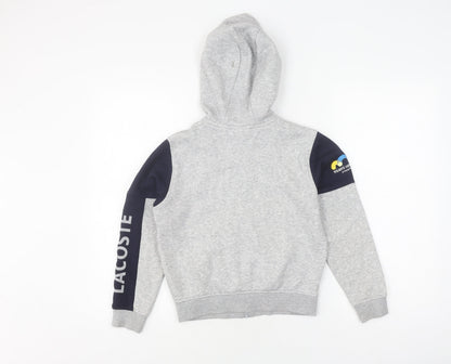 Lacoste Boys Grey Full Zip Hoodie - Size 10