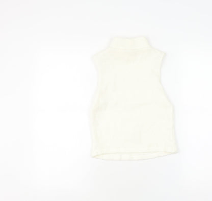Womens UK Size 8 River Island White  Tank