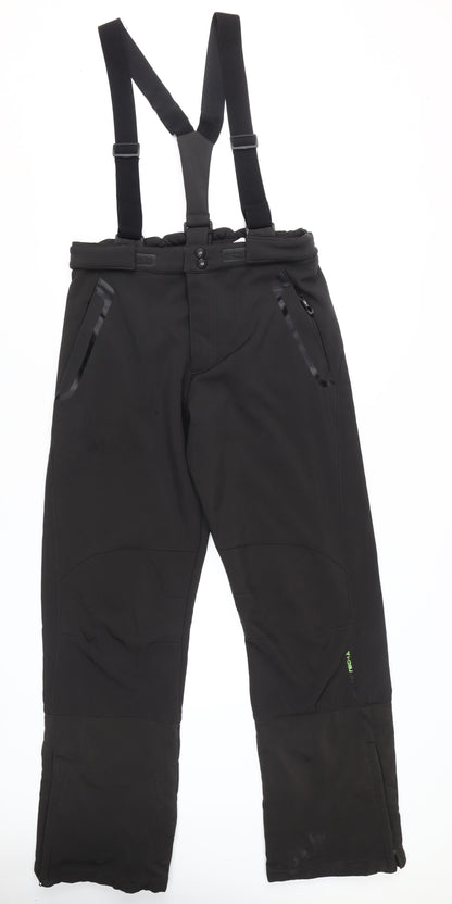 ttH Men's Black Snow Pants L - Waterproof, Ski Ready