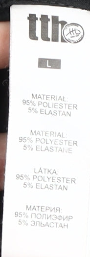 ttH Men's Black Snow Pants L - Waterproof, Ski Ready