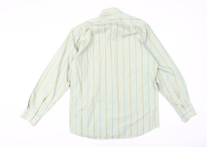 Viyella Men's Beige Striped Dress Shirt 16