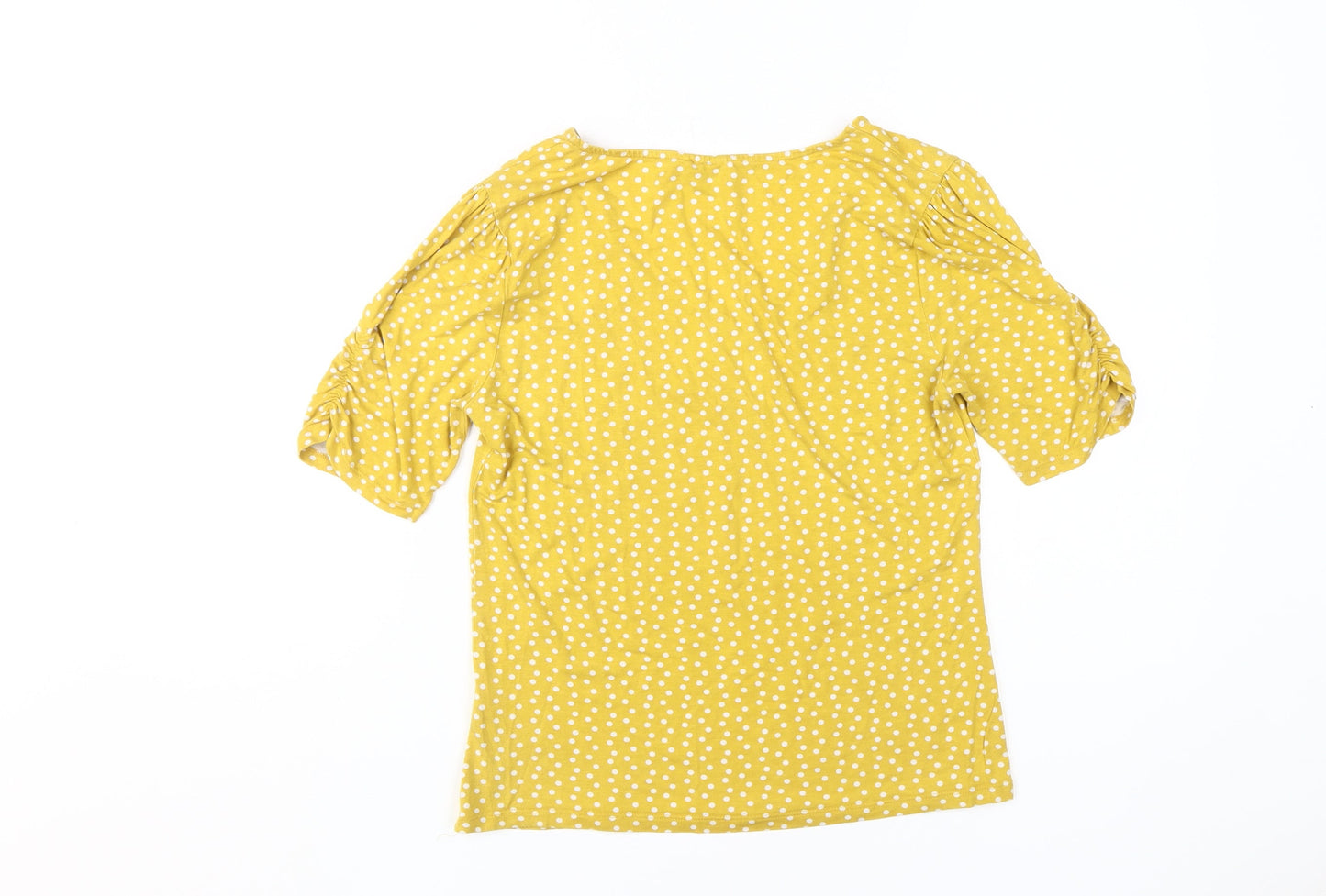Womens UK Size 10 Khost Yellow Basic T-Shirt