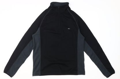 Mens UK Size L Mountain Life Black Pullover Sweatshirt