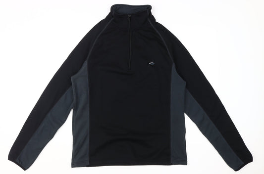Mens UK Size L Mountain Life Black Pullover Sweatshirt