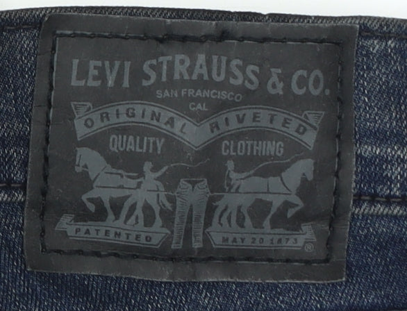 Levi's Women's Blue Straight Jeans High Rise Sz 8