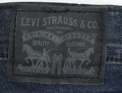 Levi's Women's Blue Straight Jeans High Rise Sz 8
