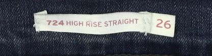 Levi's Women's Blue Straight Jeans High Rise Sz 8
